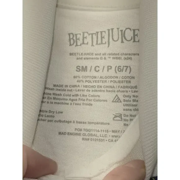 NWT Beetlejuice Girls Northanger School Dress Size Small Uniform Costume 5679 - Picture 4 of 6